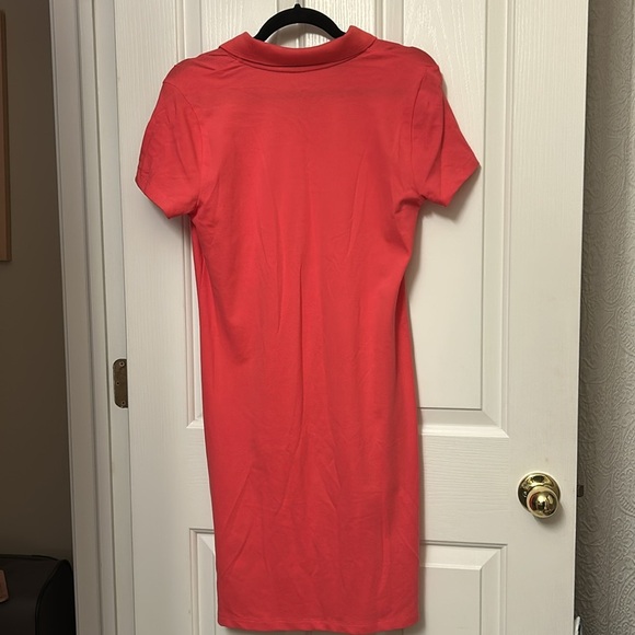 Nautica Women’s Easy Classic Short Sleeve Polo Dress Bright Coral Size Medium - Picture 8 of 9